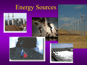 Energy Sources Powerpoint