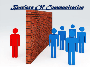 Barriers Of Communication