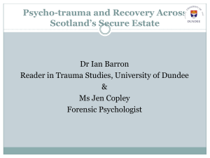 Psycho-trauma and Recovery Across Scotland's