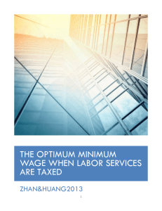 The optimum minimum wage when labor services are taxed
