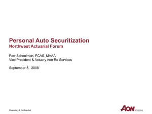 Personal Auto Securitization