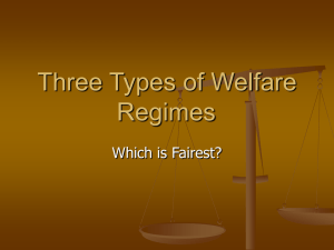 Three Types of Welfare Regimes