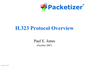 H.323 Protocol Overview - Hive