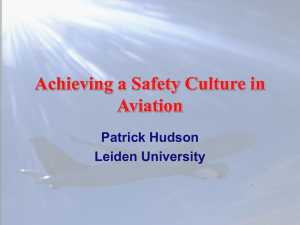 Achieving a Safety Culture in Aviation – Patrick