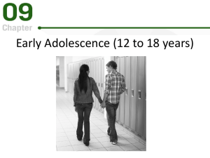 Early Adolescence - Killingly Public Schools