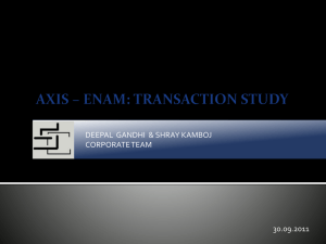 AXIS - ENAM: Transaction Study