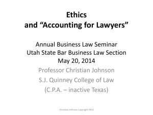 Ethics and Accounting for Lawyers