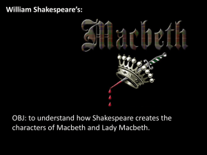 2 Macbeth – act I sc iii, V