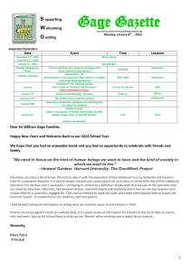 School Council – Elections on January 11 th @ 6:30