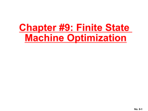 Finite State Machine Optimization