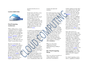 How Cloud Computing Works