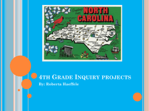 4th grade Inquiry projects
