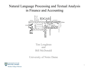 Natural Language Processing and Textual Analysis in Finance and