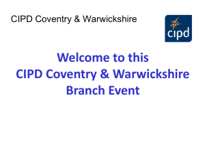this CIPD Coventry & Warwickshire Branch Event