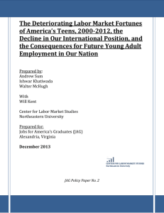 The Deteriorating Labor Market Fortunes of America's Teens
