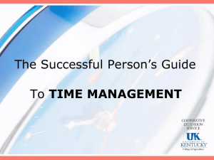 The Successful Person's Guide