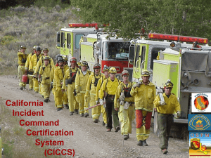 California Incident Command Certification System