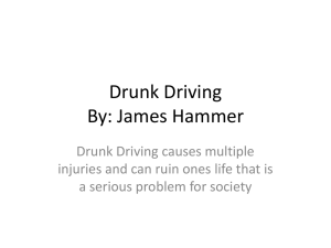 Drunk Driving - Monroe County Schools