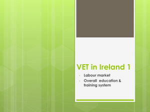 VET in Ireland - Department of Higher Education and Training