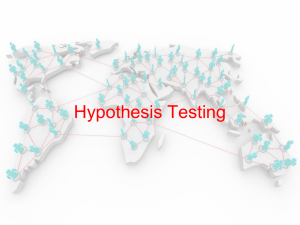 Hypothesis Test