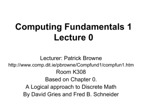 Slide 1 - School of Computing