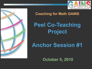 A Co-Teaching Cycle - PDSB-MathGAINS