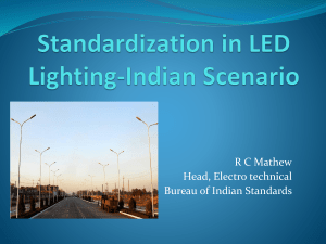 Standardization in LED Lighting