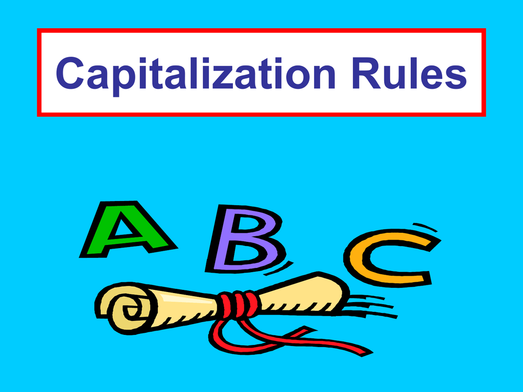 capitalization-rules
