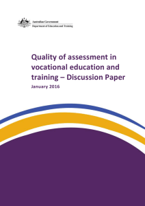 A capability framework could enhance the quality of assessment by