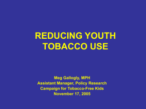 CHANGING COMMUNITY NORMS ON TOBACCO: Proven