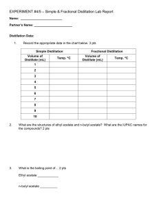 Distillation combined Report questions
