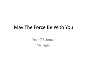 Yr7 May the force be with you
