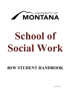 The University of Montana - College of Health Professions