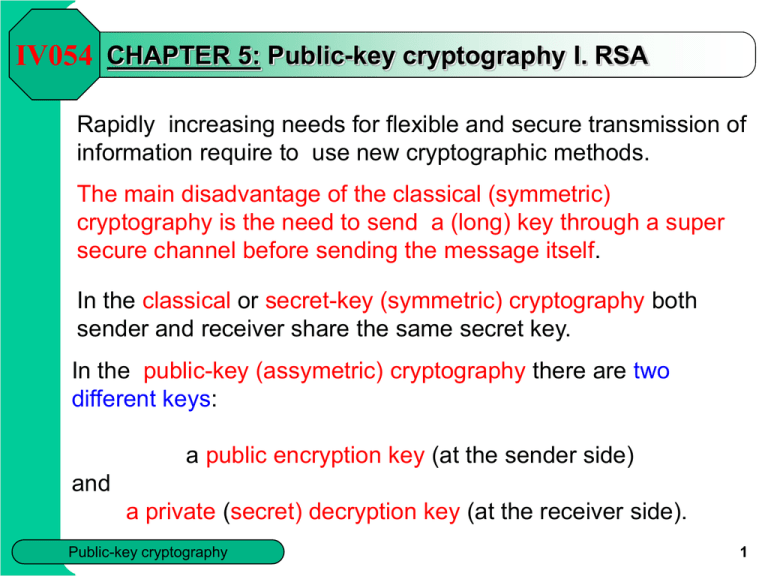 public key cryptography thesis