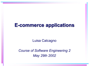 E-commerce applications