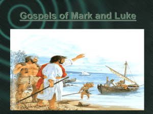 Gospel of Mark and Luke - Knollwood Church Of Christ