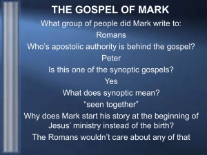 the gospel of mark