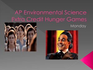 AP Environmental Science Extra Credit