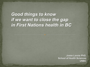 Transformative Change Accord – First Nations Health Plan