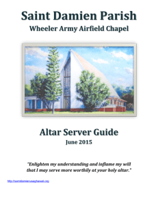 Wheeler Chapel Altar Server Guide June 2015