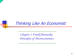 Thinking An Economist