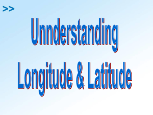 Latitude and Longitude 1