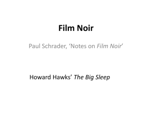 Notes on Film Noir