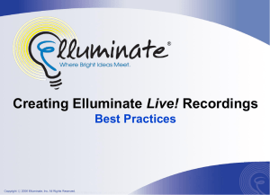 Best Practices For Creating Recordings