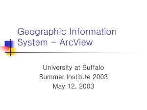 Geographic Information System - ArcView