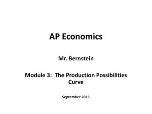 Module 3 - Production Possibilities Curve
