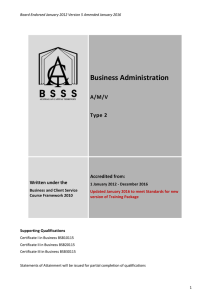 Business Administration A/V/M