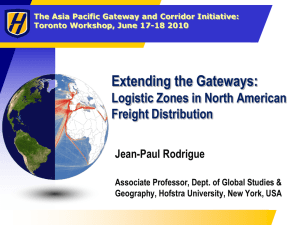 Extending the Gateways: Logistic Zones in North American
