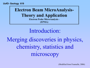 1 Introduction to the EPMA/SEM laboratory