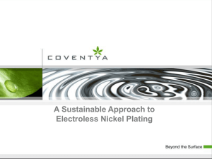 Sustainable Electroless Nickel